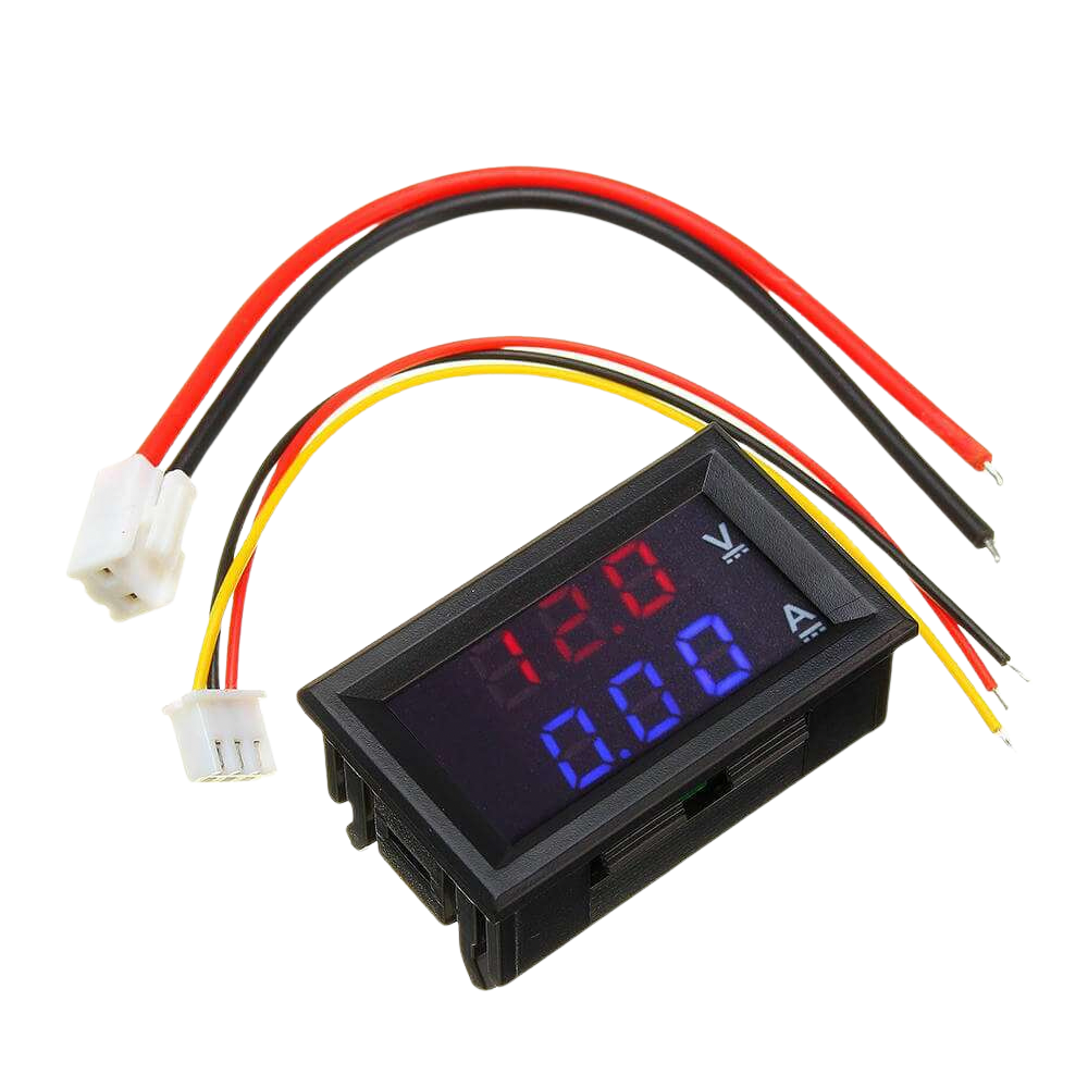 100V 10A DC Voltmeter Ammeter مقياس جهد و تيار