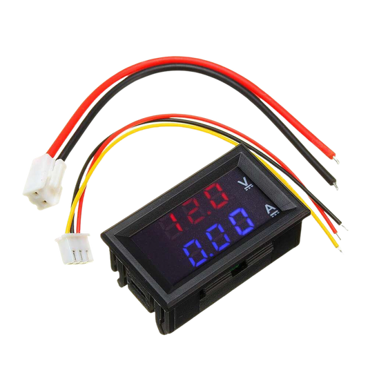 100V 10A DC Voltmeter Ammeter مقياس جهد و تيار