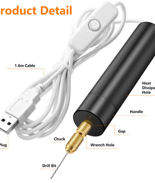 5V USB Portable Mini Electric Drill مثقاب لوحات