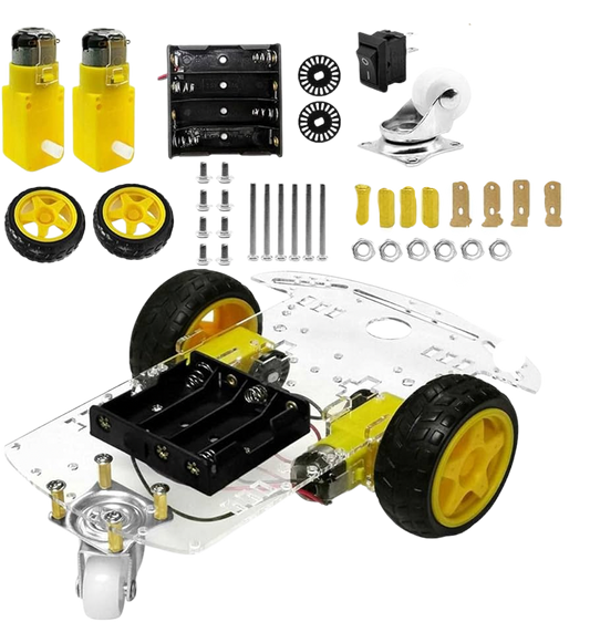 2WD Smart Car Chassis Kit مجسم سيارة عجلتين