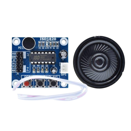 ISD1820 Voice recording and Playback Module + Speaker