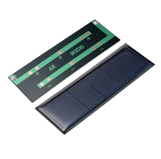 Solar Panel 5.5V 60mA 90x30mm خلية شمسية