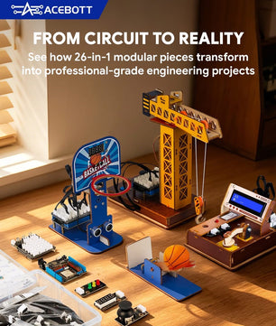 ACEBOTT ESP32 Advanced Electronic Sensor Project Learning Kit (26-in-1) QE202 + QE203