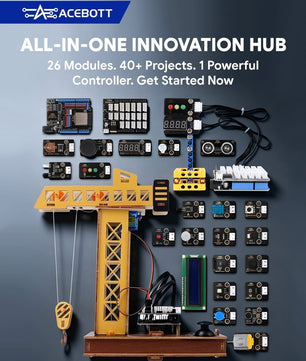 ACEBOTT ESP32 Advanced Electronic Sensor Project Learning Kit (26-in-1) QE202 + QE203