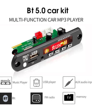 12V Bluetooth 5.0 MP3 Player Decoder Module لوحة بلوتوث صوت