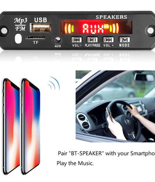 12V Bluetooth 5.0 MP3 Player Decoder Module لوحة بلوتوث صوت