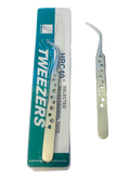 Stainless Steel Hole-Curved Tip Tweezer KB-13 ملقاط حديد معكوف