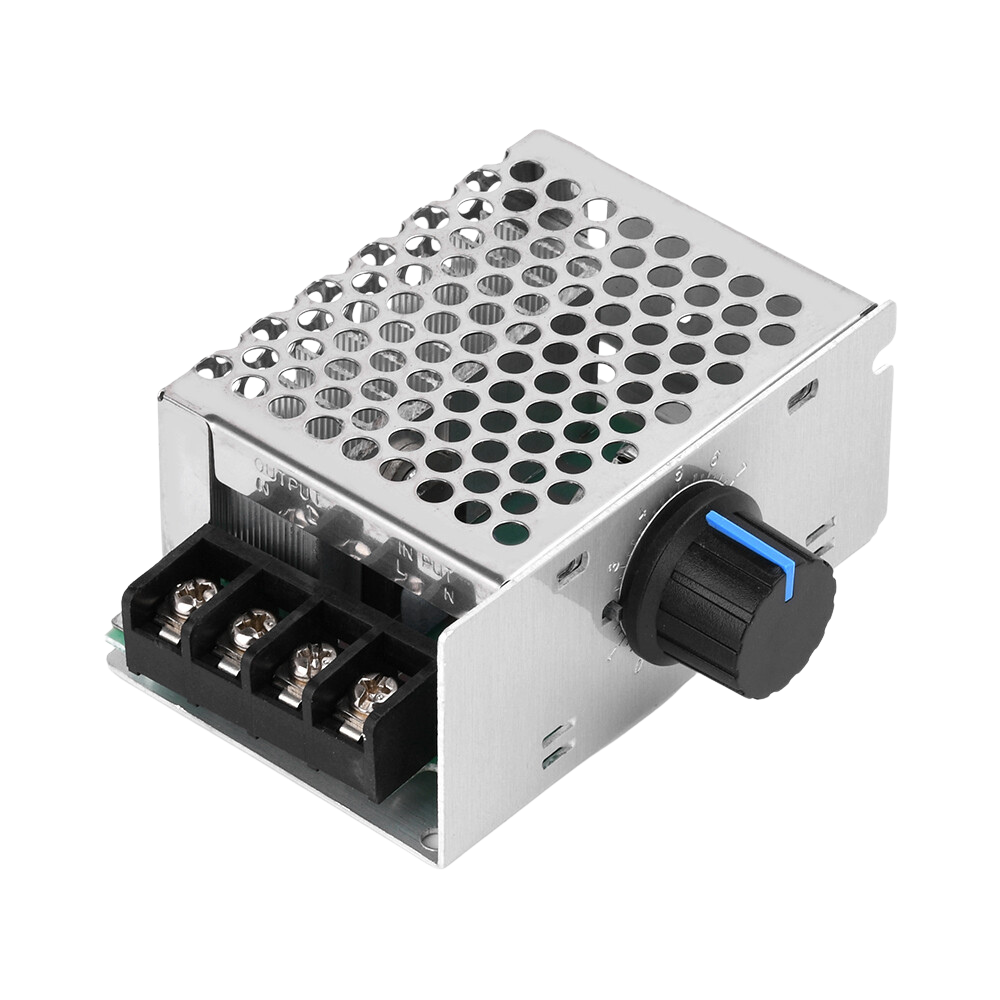 4000W 0-220V AC SCR Electric Voltage Regulator Motor Speed Controller Dimmer خافض جهد متردد