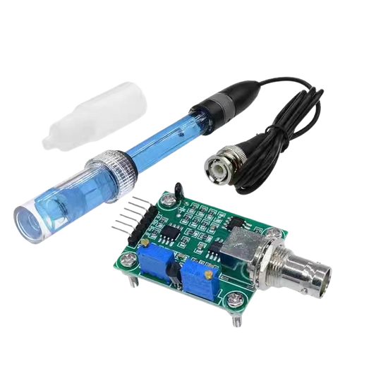 PH Electrode Sensor PH 0-14 Value Detection Monitoring Control Board مستشعر الرقم الهيدروجيني التناظري