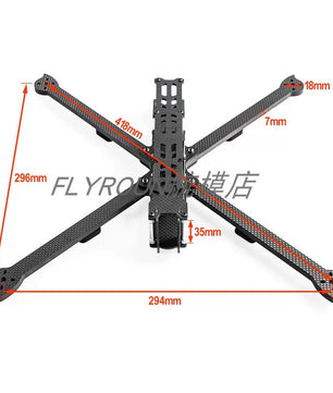 Mark 4 XL10 V7 10inch 420mm Carbon Fiber Plain matte Frame Kit for RC FPV Racing Drone