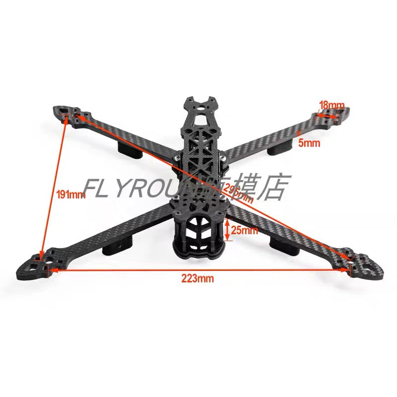 Mark 4 7inch 295mm Arm Thickness 5mm FPV Racing Drone Quadcopter Freestyle Carbon Fiber Frame Kit