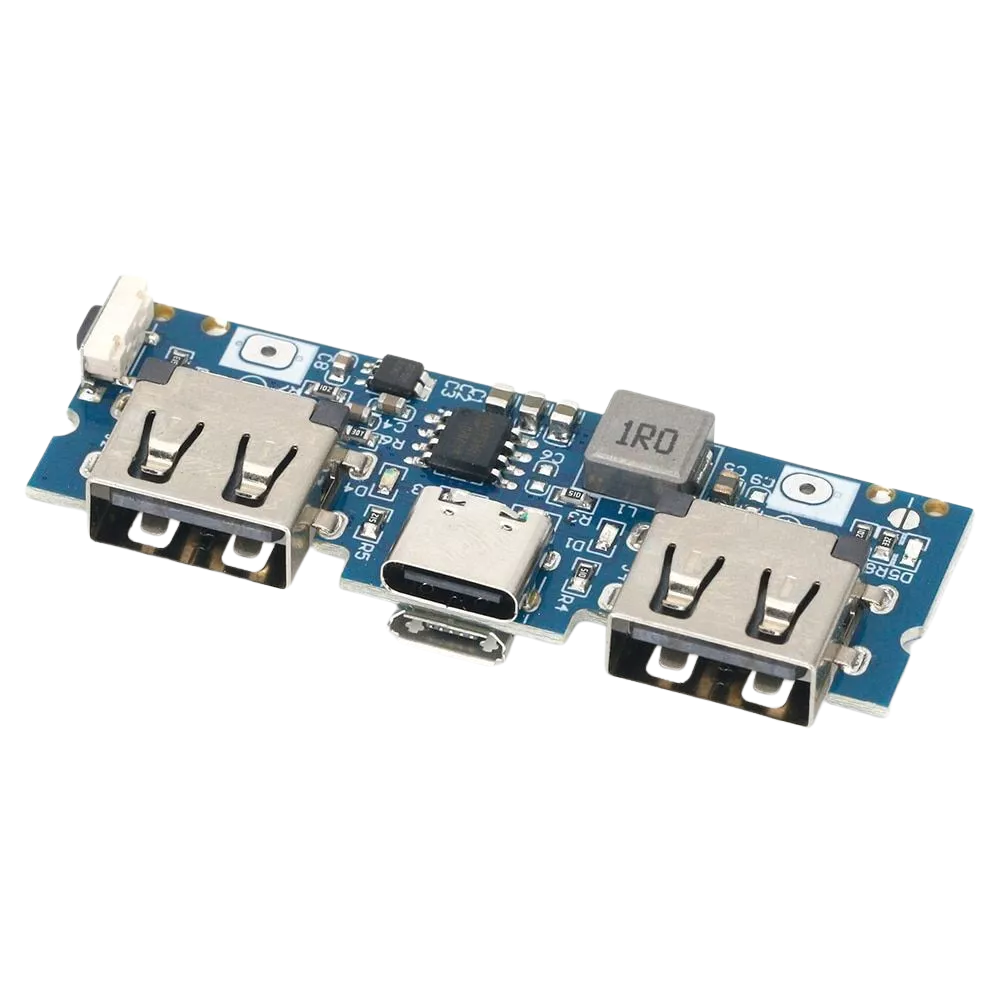 LX-LBU2C Micro+Type-C Dual-USB 5V 2.4A 18650 Lithium Battery Charging Power Bank Module