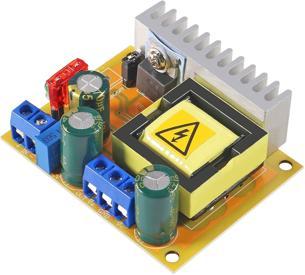 DC-DC High Voltage Boost Converter 8V-32V to 45V-390V ZVS Step-up Booster Module رافع جهد