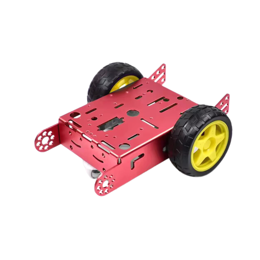 2wd Red aluminum alloy car chassis