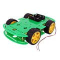 4WD Green Double Layer Smart Car Chassis Kit كت سيارة اربع عجلات طبقتين
