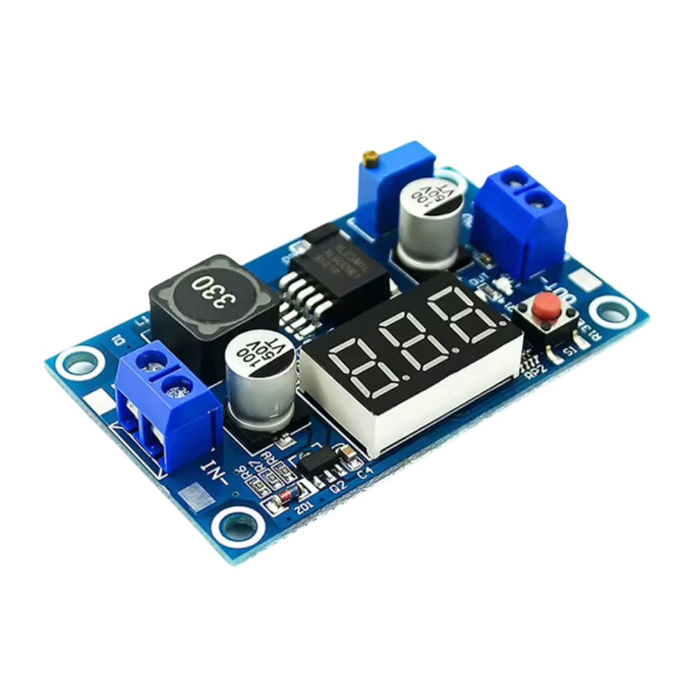 Xl6009 Dc-Dc 4A Step up with display module رافع جهد مع شاشة