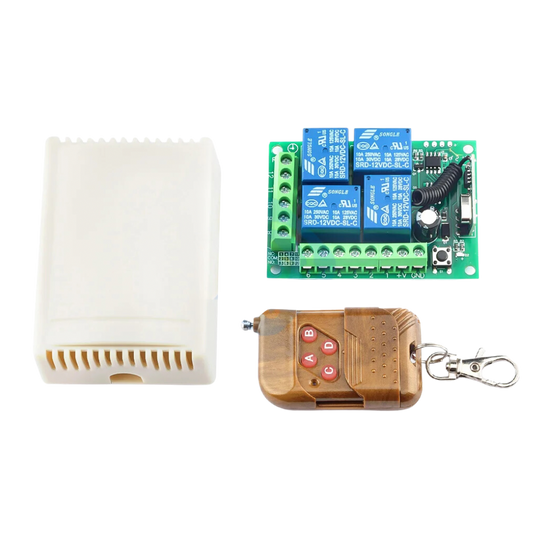 4 channel 12v relay 315Mhz + Remote module