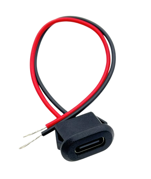 USB 3.1 Connector Type-C Waterproof 2Pin 10cm Female Socket Wire