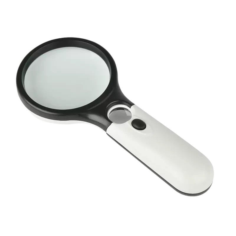 3 LED Light 45x Handheld Magnifier مكبر مع إضاءة