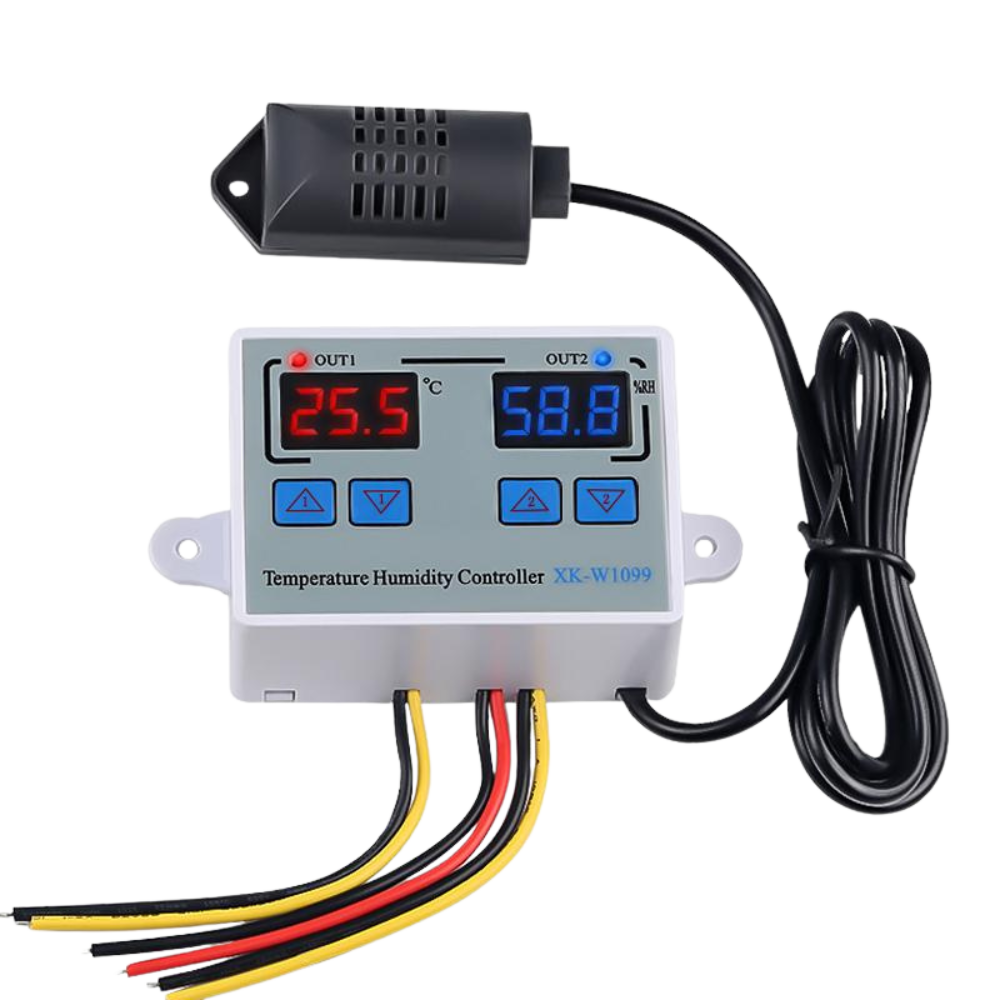 XK-W1099 Digital Temperature and Humidity Controller 220V متحكم حرارة و رطوبة