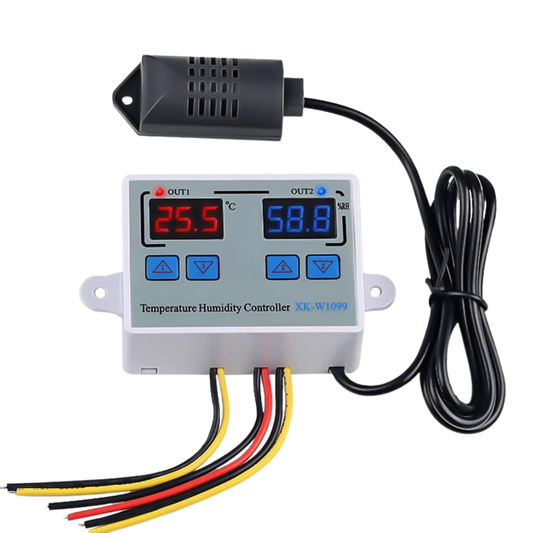 XK-W1099 Digital Temperature and Humidity Controller 220V متحكم حرارة و رطوبة