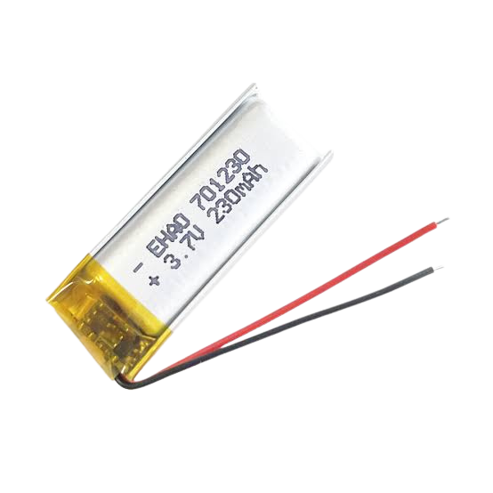 3.7V 230mAh 701230 Lithium Battery