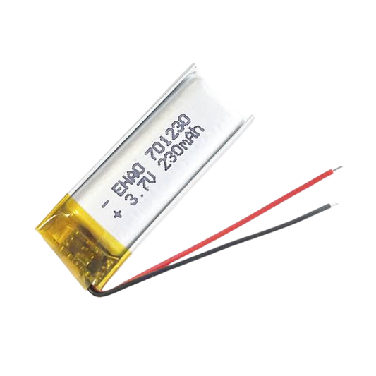 3.7V 230mAh 701230 Lithium Battery