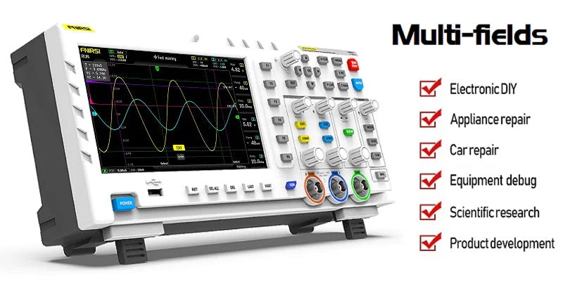 FNIRSI® 1014D 2 in 100Mhz Dual Channel Digital Storage Oscilloscope and DDS Signal Generator