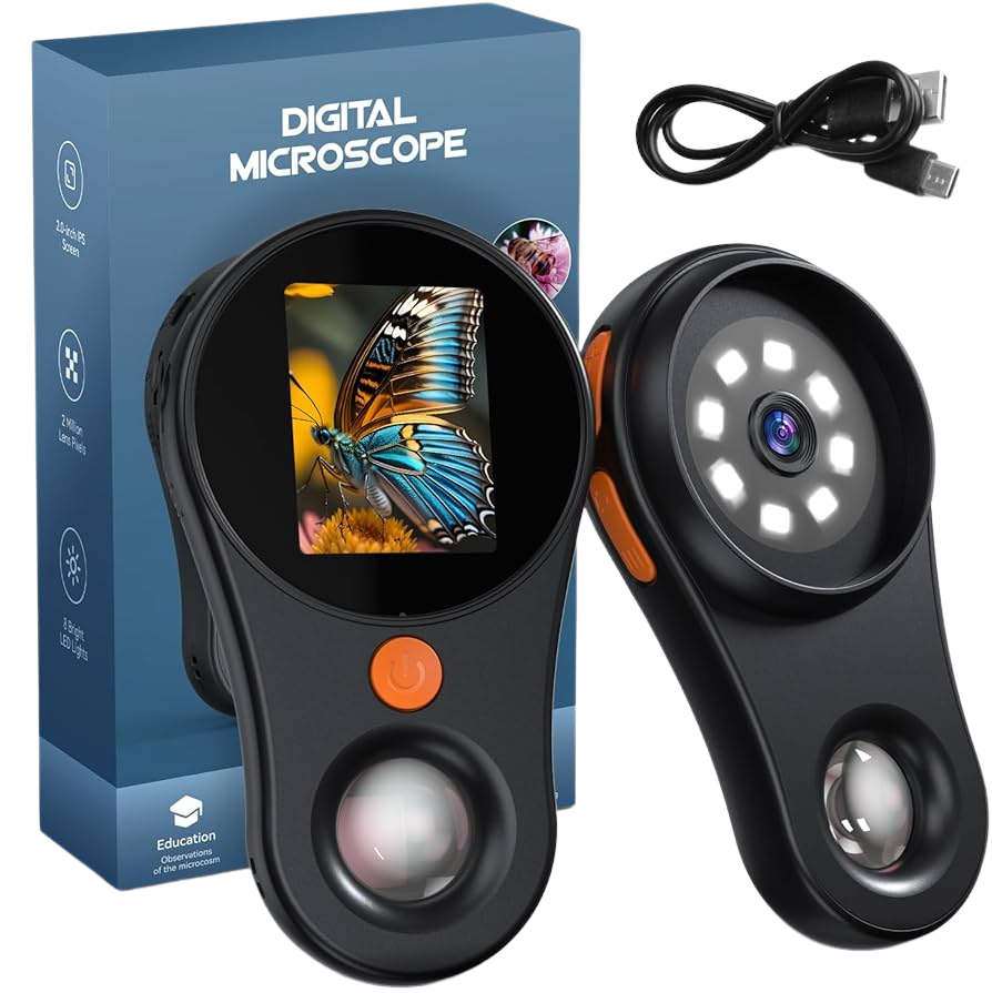 Digital Handheld Microscope 500x مكبر ديجيتال محمول