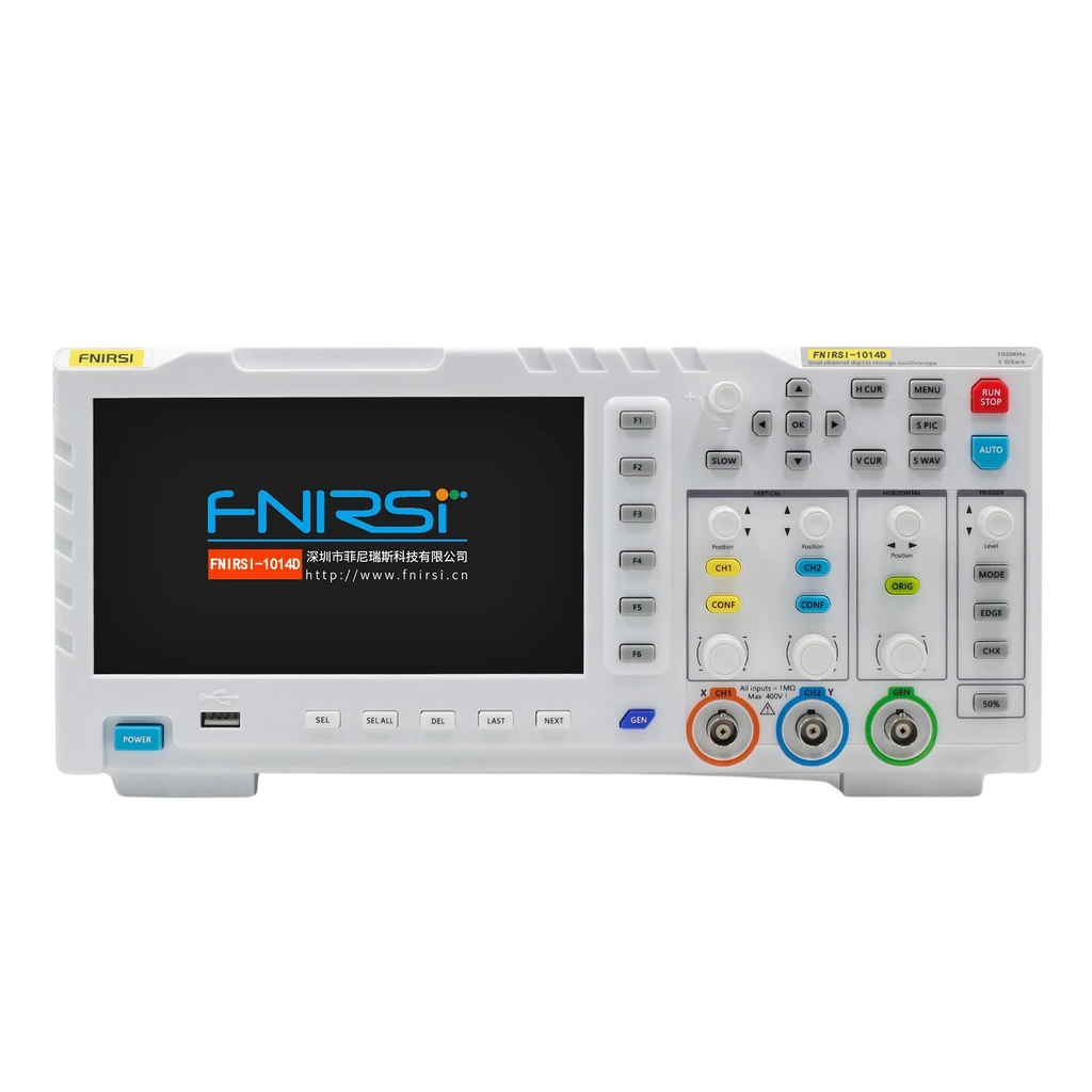 FNIRSI® 1014D 2 in 100Mhz Dual Channel Digital Storage Oscilloscope and DDS Signal Generator راسم و مولد إشارة