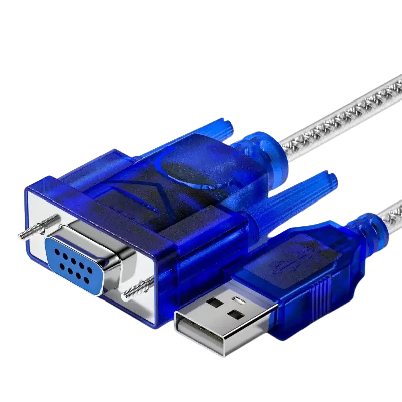 محول كابل USB إلى RS232 DB9 ذكر/أنثى منفذ تسلسلي بطول 0.8م