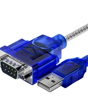 محول كابل USB إلى RS232 DB9 ذكر/أنثى منفذ تسلسلي بطول 0.8م