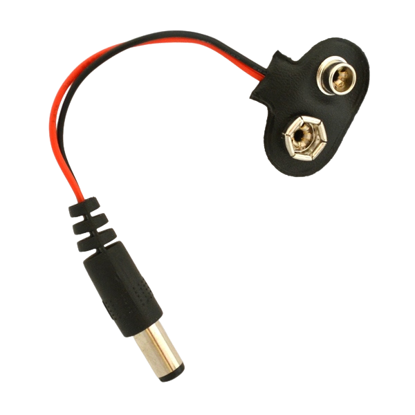 9V battery Clips with DC Plug وصلة بطارية مع مدخل