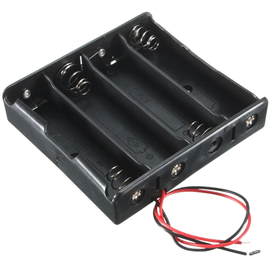 4x 18650 3.7V Battery Holder حاملة بطاريات رباعية