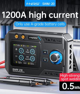 FNIRSI® SWM-20 1200A Dual-Pulse 2-In-1 Portable Battery Spot Welder