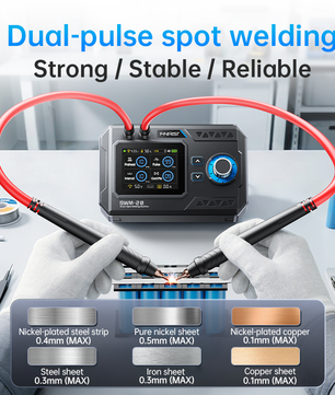 FNIRSI® SWM-20 1200A Dual-Pulse 2-In-1 Portable Battery Spot Welder