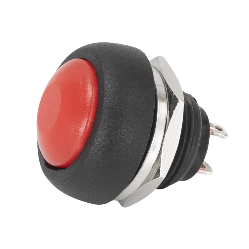 PBS-33B 1A 250VAC / 3A 125VAC 12mm Mini Round Momentary Push Button Switch