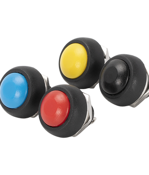 PBS-33B 1A 250VAC / 3A 125VAC 12mm Mini Round Momentary Push Button Switch