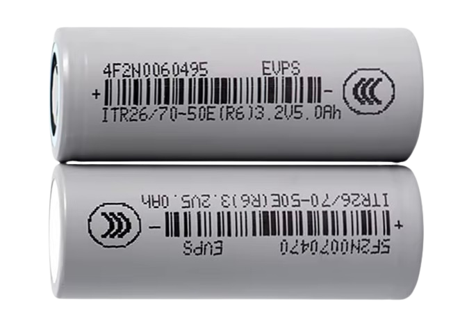 3.2V 26700 5000mAh LiFePO4 Rechargeable Battery