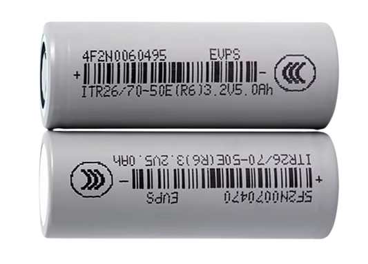 3.2V 26700 5000mAh LiFePO4 Rechargeable Battery