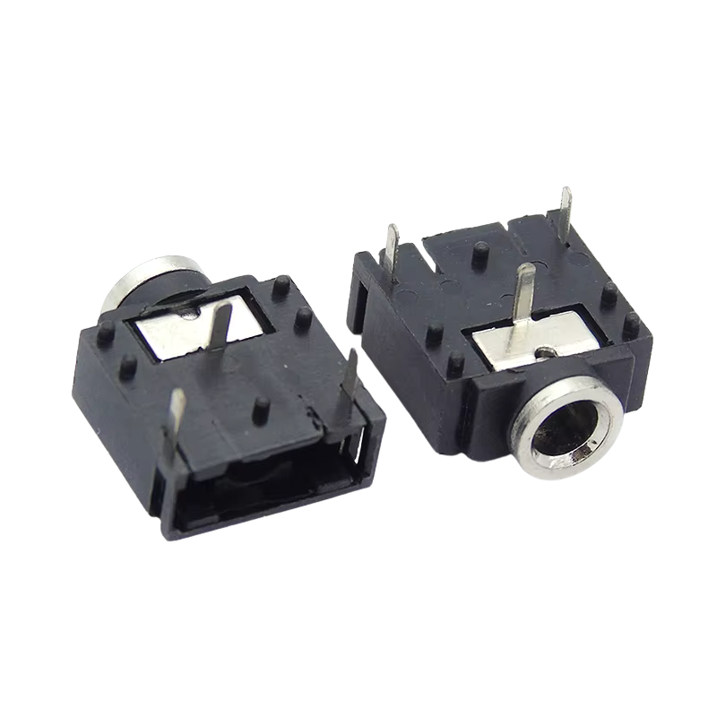 PJ-307 3.5mm 3-Pin Mono Jack Socket Audio Connector  مدخل صوت