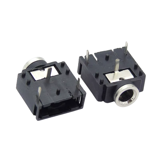 PJ-307 3.5mm 3-Pin Mono Jack Socket Audio Connector  مدخل صوت