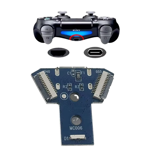 PS4 Type-C JDS-040/055 Controller Charging Port لوحة شحن تايب سي