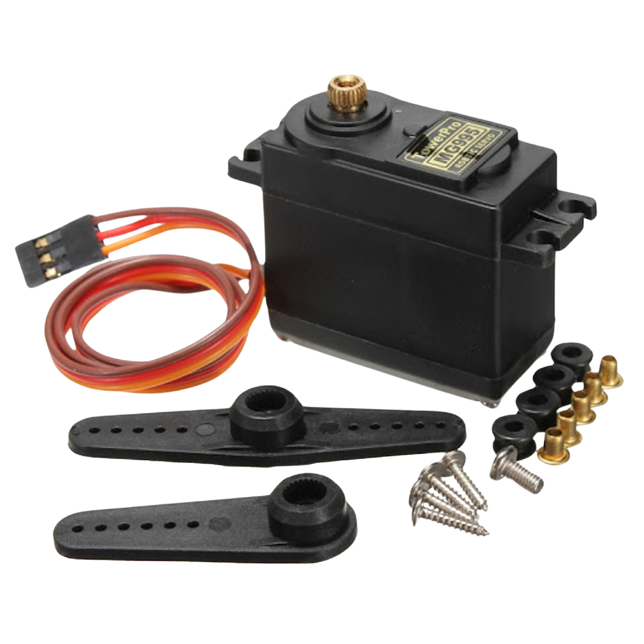 Servo Motor MG995 12Kg 180/360 Degree Metal Gear قلب حديد