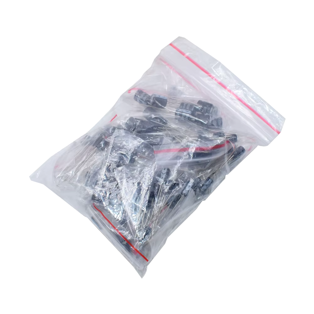120PCS 12 Value Electrolytic Capacitors Kit كت مكثفات
