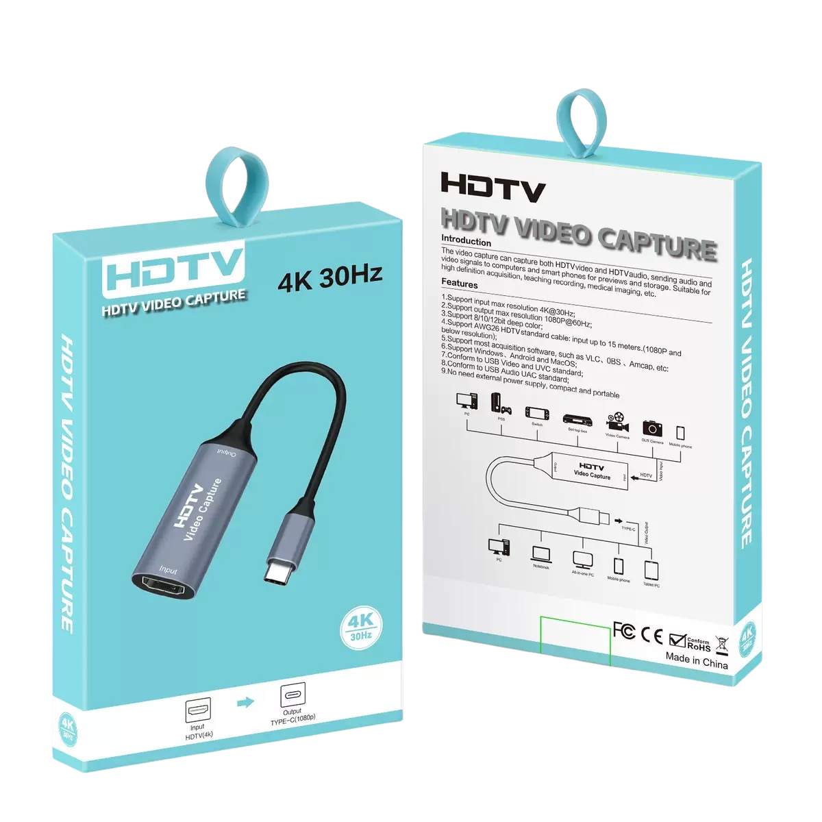 HDTV Video Capture HDMI To USB Type-C