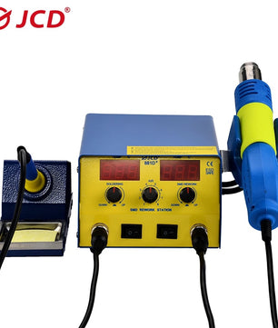 JCD 881D+ 750W SMD Soldering Station + Rework Station كاوية هوائية + كاوية عادية