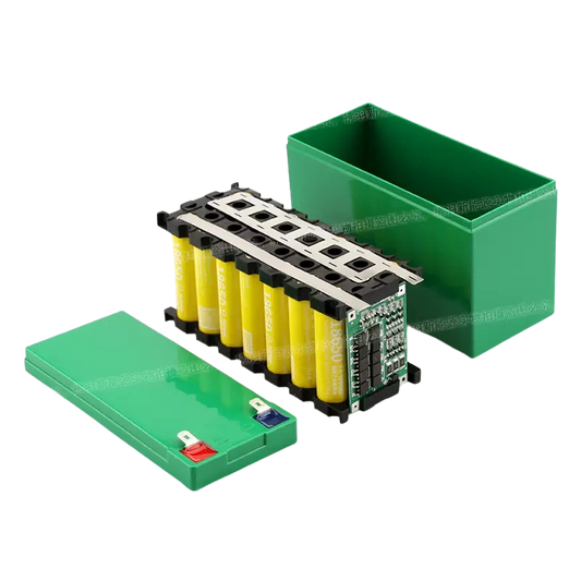 18650 Battery Box 12V 7A بوكس تجميع بطاريات (تأتي بدون بطاريات)