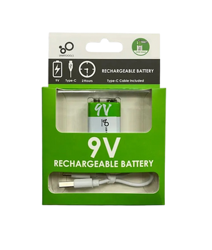 9V 650mAh Type-C Rechargeable Battery