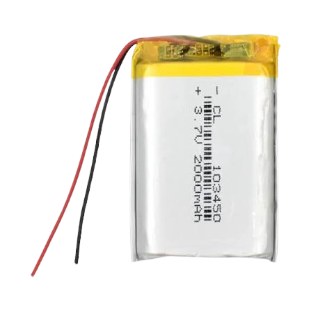 3.7V 2000mAh 103450 Lithium Battery